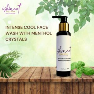 cooling face wash with green tea