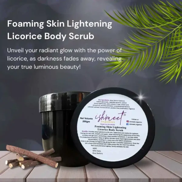 skin lightening body scrub foaming body scrub